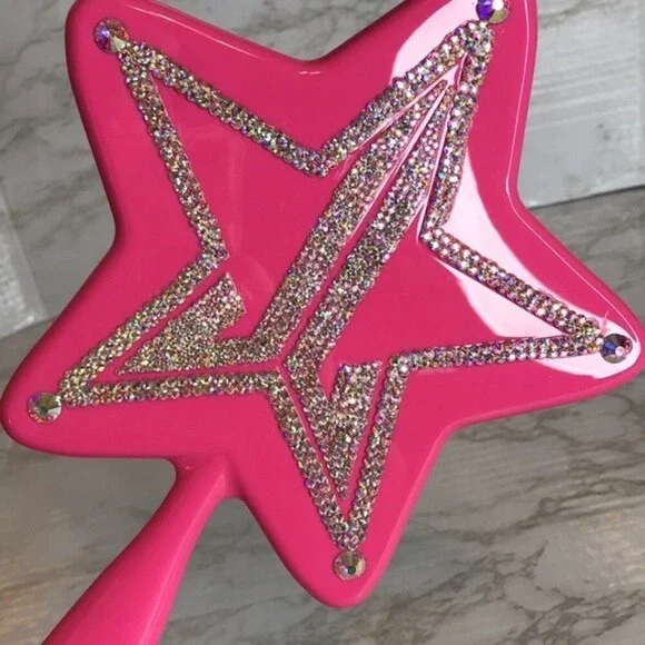 Jeffree star pink bling star makeup customized mirror cute y2k glam